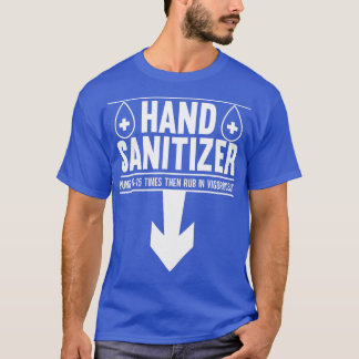 T-shirt Hommes Sanitizer à la main Adulte Humor drôle Drôl