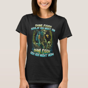 T-shirt Hommes sans poisson je ne dors pas Skeleton Ang