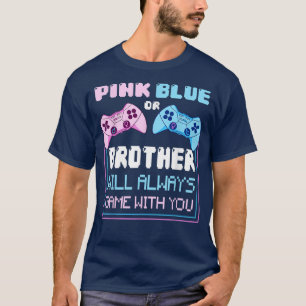 T-shirt Hommes Sexe Révéler Jeu Rose Ou Bleu Frère Wil