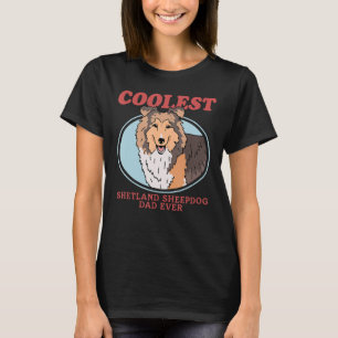 T-shirt Hommes Shetland Sheepdog Papa Chien Propriétaire S
