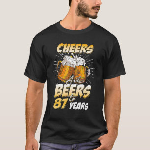 T-shirt Hommes Soeurs Et Bières À 87 Ans 87ème Anniversair