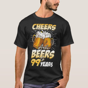 T-shirt Hommes Soeurs Et Bières À 99 Ans 99E Anniversaire