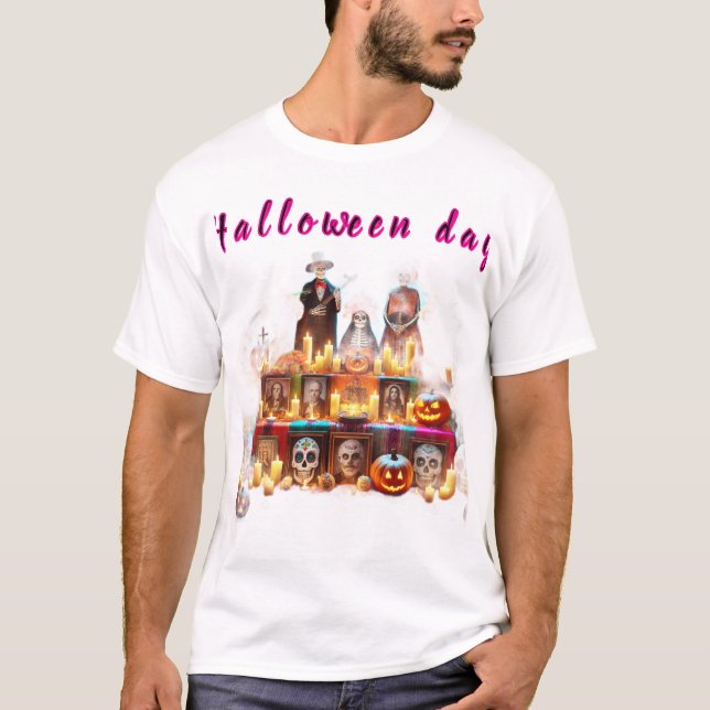 T-shirt hommes soirée Halloween  (Devant)