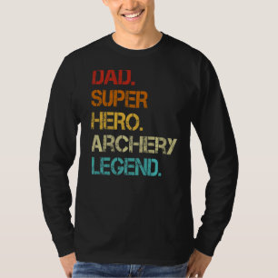 T-shirt Hommes Style Vintage Papa Héros Héros Fête à l'arc