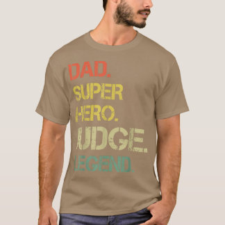 T-shirt Hommes Style Vintage Papa Héros Juge Légende Père
