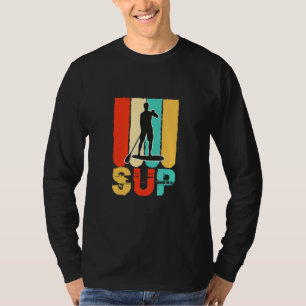 T-shirt Hommes Sup Stand Up Paddling Surfer Surf Hommes