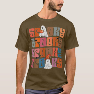 T-shirt Hommes Super Éffrayant Vibes Vintage Floral Fantôm
