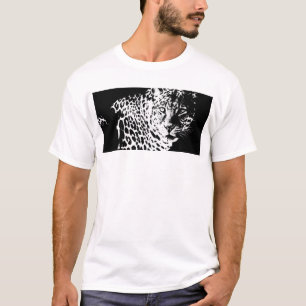 T-shirt Hommes Tee - shirts Pop Art Animal Leopard Head Mo