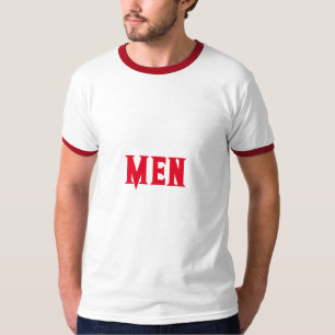 T-shirt Hommes texte personnalisé ou nom avec texte couleu