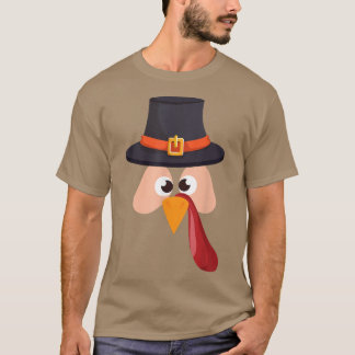 T-shirt Hommes Thanksgiving Pilgrim Turquie costume fille