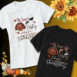T-shirt Hommes Thanksgiving Wine Don