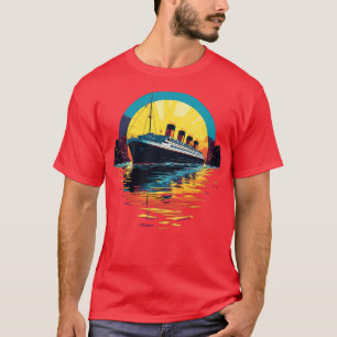 T-shirt Hommes Titanic Rétro Femmes Enfants Titanic Vintag
