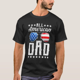 T-shirt Hommes Tous American Papa 4 juillet Fête des pères