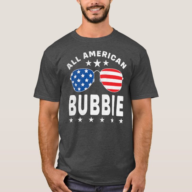 T-shirt Hommes Tous Bubbie Américain 4 juillet Lunettes de (Devant)