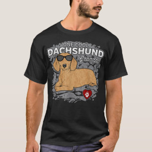 T-shirt Hommes Un Cool Dachshund Grand-Père Pet Lover T-sh