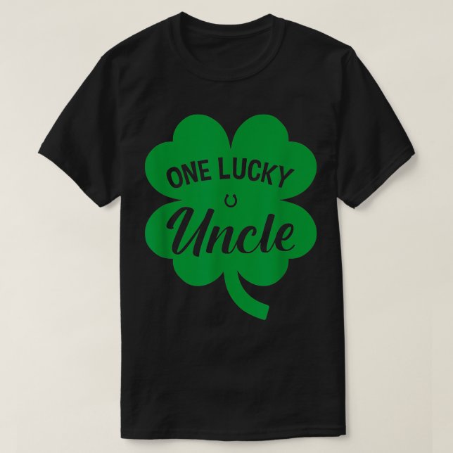T-shirt Hommes Un oncle chanceux Shamrock Quatre feuilles  (Design devant)