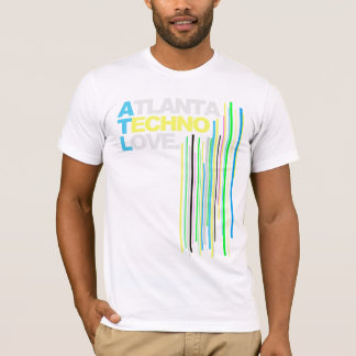 T-shirt Hommes (verts) d'amour de techno d'Atlanta