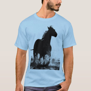 T-shirt Hommes Vêtements Vêtements Courir Cheval Pop Art