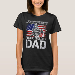 T-shirt Hommes Vétéran Fière Soldat Papa Militaire