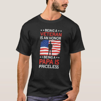 T-shirt Hommes Vétérinaire Honneur Papa Sans Prix Fier Amé