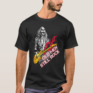 T-shirt Hommes Vieux Hommes Encore Rock Squelette Rocks Sq