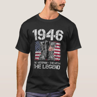 T-shirt Hommes Vintage 1946 Homme Myth Légende 76e anniver