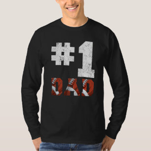 T-shirt Hommes Vintage 1 Papa Numéro Un Drapeau Football P