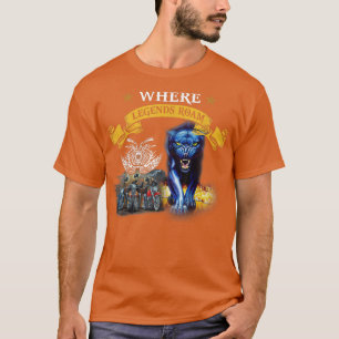 T-shirt Hommes Vintage American Biker CMJ Panther graphiqu