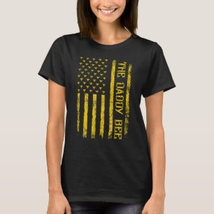 T-shirt Hommes Vintage Bee American Drapeau The Daddy Bee