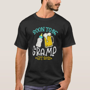 T-shirt Hommes Vintage Bientôt Gramp 2023 Grossesse Papa