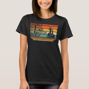 T-shirt Hommes Vintage Bonus Papa L'Homme Mythe Pêche Lége