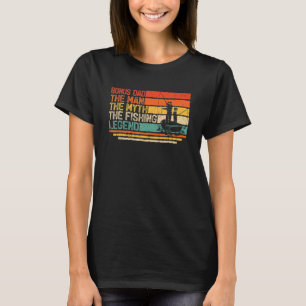 T-shirt Hommes Vintage Bonus Papa L'Homme Mythe Pêche Lége