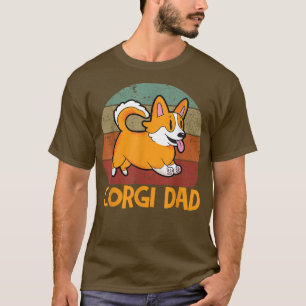 T-shirt Hommes Vintage Corgi Papa Funny Welsh Corgi Papa86