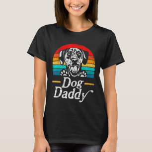 T-shirt Hommes Vintage Dalmatien Chien Papa Chien Papa Pèr