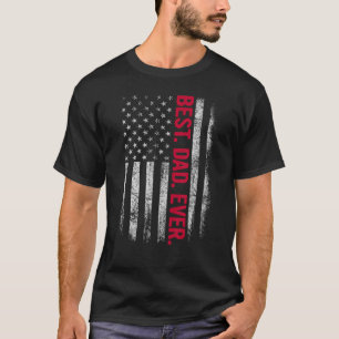 T-shirt Hommes Vintage États-Unis Meilleur papa jamais Ame