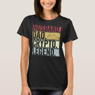 T-shirt Hommes Vintage Mari Papa Crypto Légende Pour Fathe