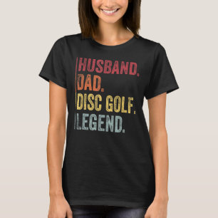 T-shirt Hommes Vintage Mari Papa Disque Golf Légende Pour