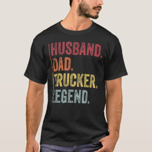 T-shirt Hommes Vintage Mari Papa Trucker Légende Pour Fath