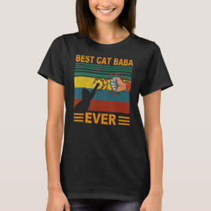 T-shirt Hommes Vintage Meilleur Chat Baba Ever Chat Baba P