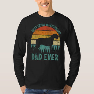 T-shirt Hommes Vintage Meilleur Irlandais Wolfhound Papa J