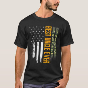 T-shirt Hommes Vintage Meilleur Oncle Jamais Camo American