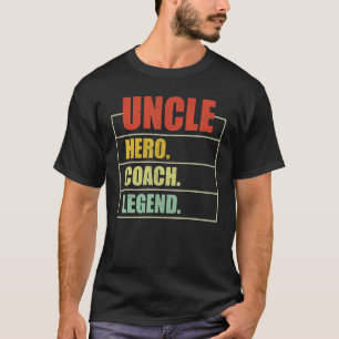 T-shirt Hommes Vintage oncle Héros Entraîneur Légende Oncl