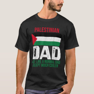 T-shirt Hommes Vintage Palestinien Papa Palestine Drapeau