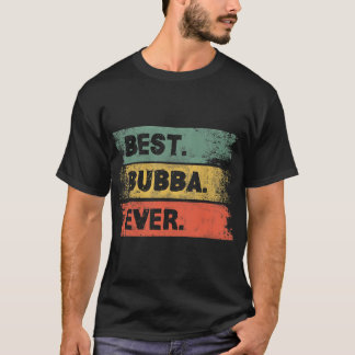 T-shirt Hommes Vintage Retro Best Bubba Jamais Drôle Homme