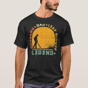 T-shirt Hommes Vintage Retro Mari Papa Leaf Blower Légende