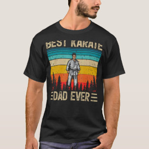 T-shirt Hommes Vintage Rétro Meilleur Karaté Papa Jamais P