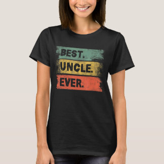 T-shirt Hommes Vintage Rétro Meilleur Oncle Jamais Hommes 