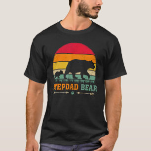 T-shirt Hommes Vintage Retro Ours Animal Stepdad Ours Faun
