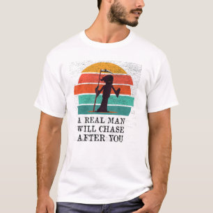 T-shirt Hommes Vintage Véritable Homme Poursuivra Après Vo