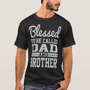 T-shirt Hommes Vintages Béni D'Être Appelé Papa Et Frère